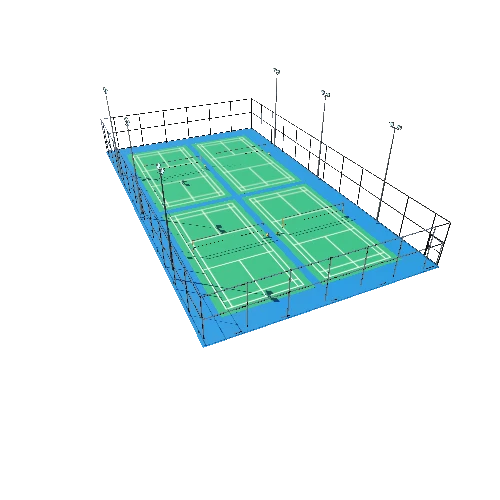 Badminton Court TypeA1 Triangulate4